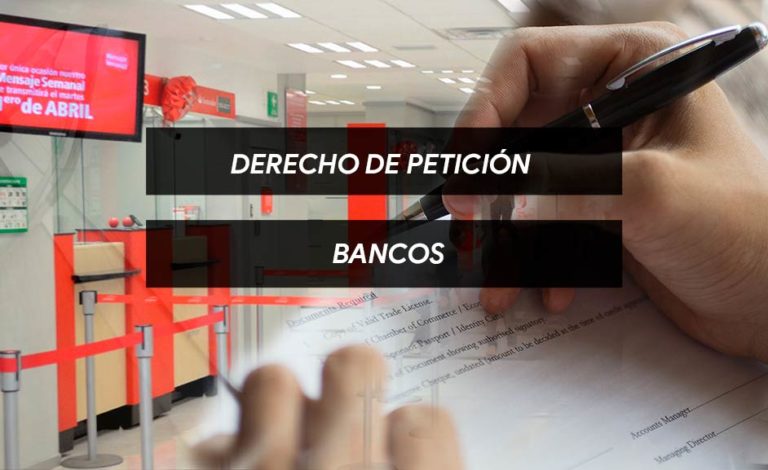 modelo derecho de petición bancos