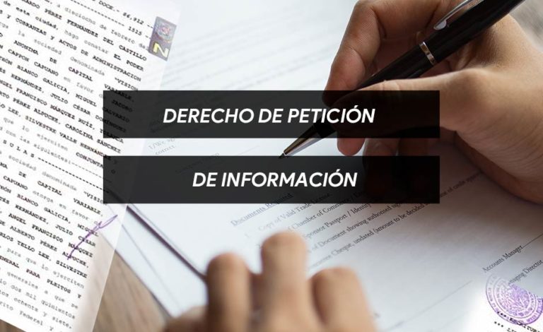 derecho de petición de información