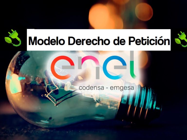 modelo de derecho de peticion enel codensa